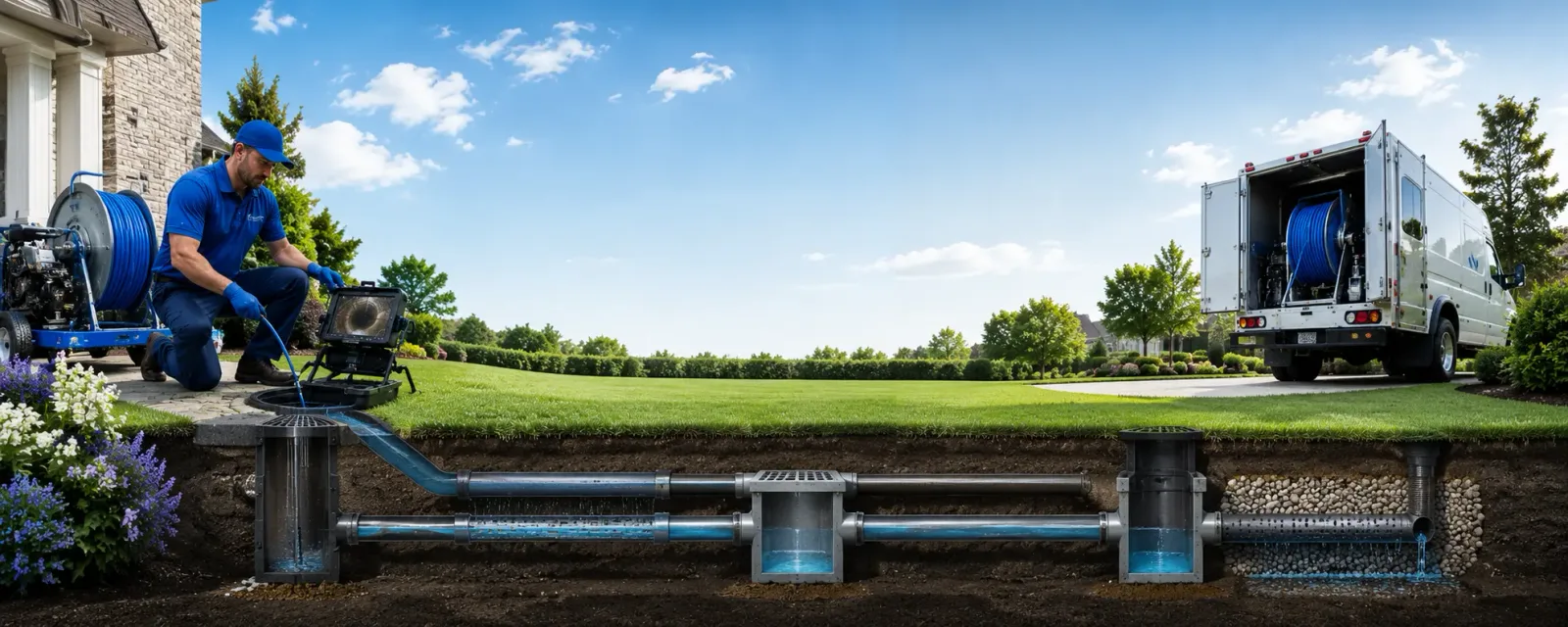 Outdoor drain cleaning information for Belmont, NH